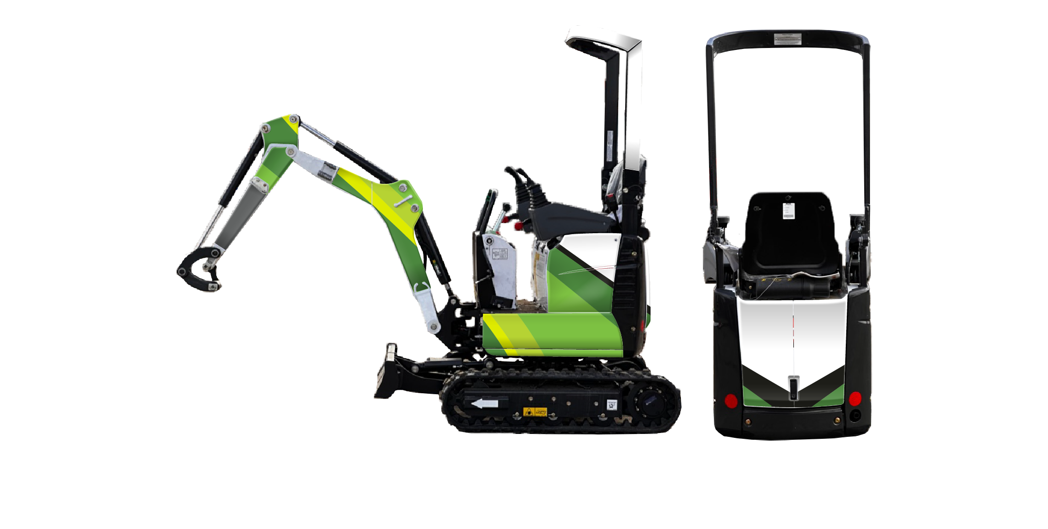 BOBCAT E10 MINI DIGGER DECAL STICKER SET
