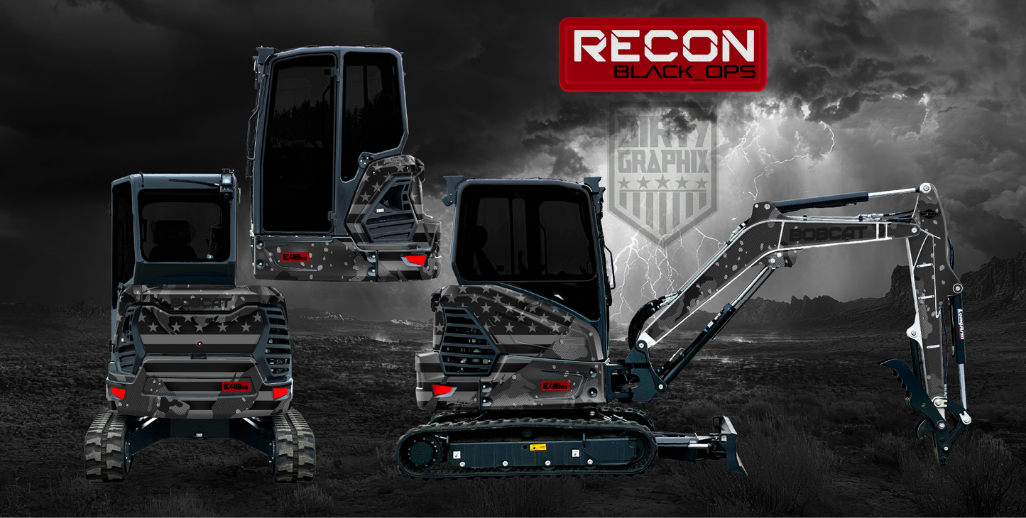 RECON "BLACK-OPS" - Bobcat Special Edition Wrap Kits