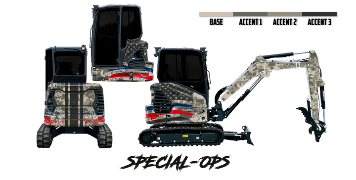 Bobcat E48 R2-Series Wrap Kits