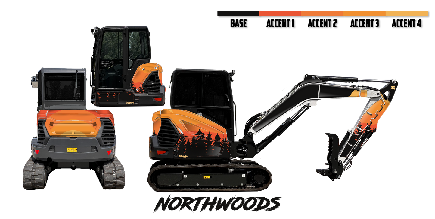 Bobcat E55 R2-Series Wrap Kit