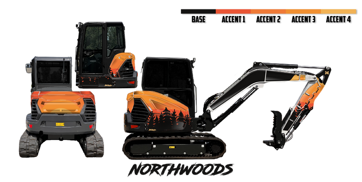 Bobcat E55 R2-Series Wrap Kit
