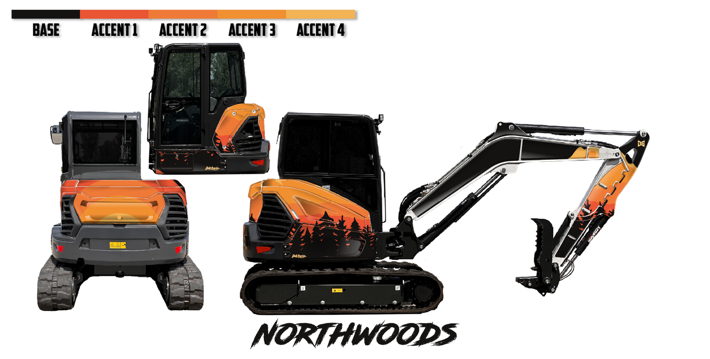 Bobcat E50 R2-Series Wrap Kits