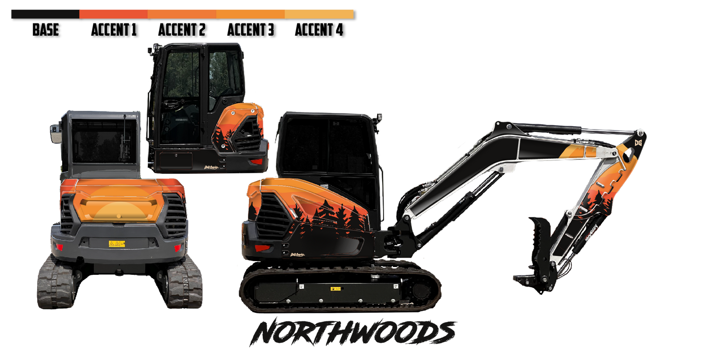 Bobcat E60 R2-Series Wrap Kits