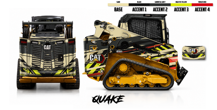 CAT 255/250 Wrap Kits Dirty Graphix