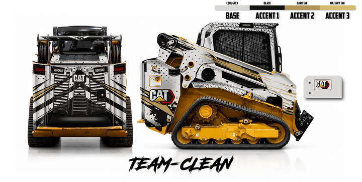 CAT 255/250 Wrap Kits Dirty Graphix