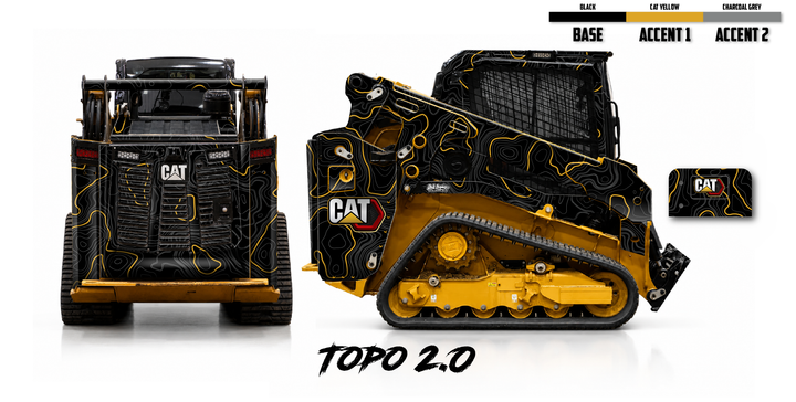 CAT 255/250 Wrap Kits Dirty Graphix