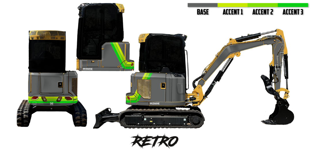 CAT 304 Custom Excavator Wrap Kits – Dirty Graphix