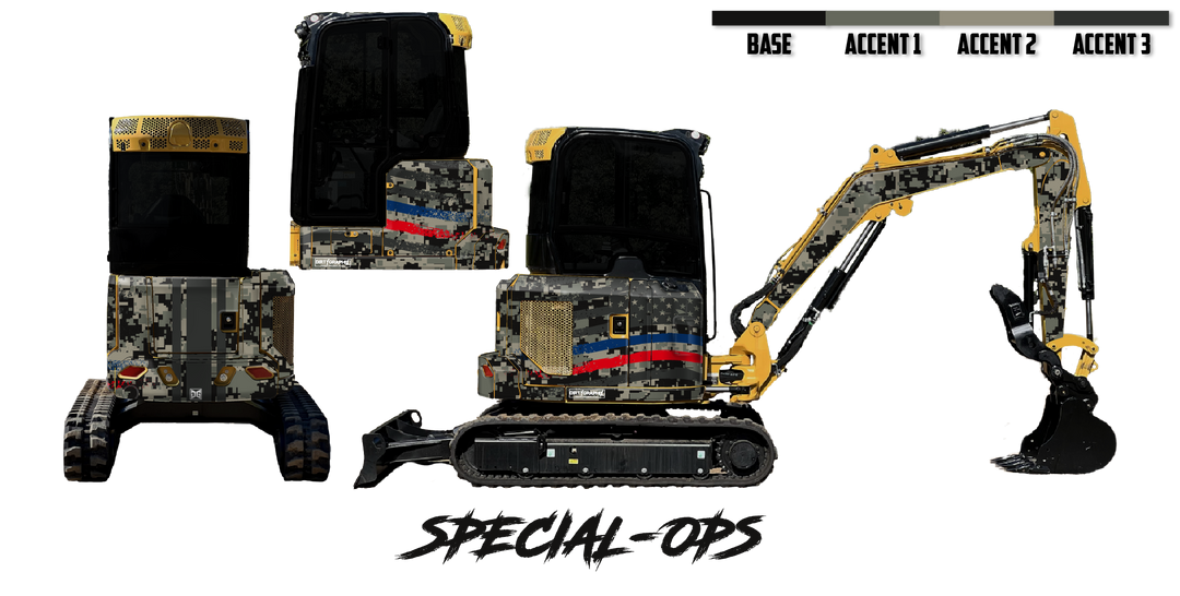CAT 304 Custom Excavator Wrap Kits – Dirty Graphix
