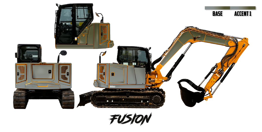 CAT 308 Custom Excavator Wrap Kits – Dirty Graphix