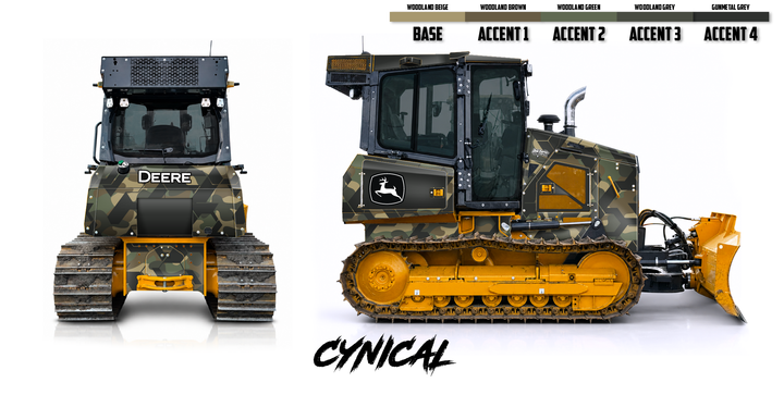 Deere 650P Wrap Kits Dirty Graphix