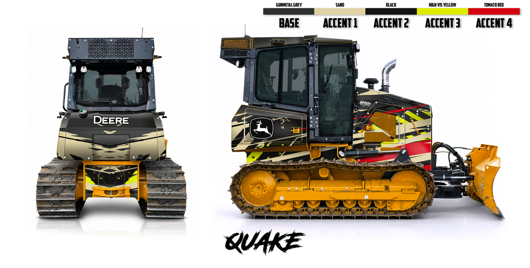 Deere 650P Wrap Kits Dirty Graphix