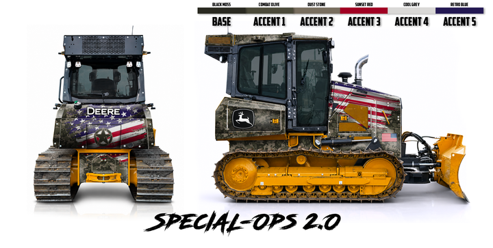 Deere 650P Wrap Kits Dirty Graphix