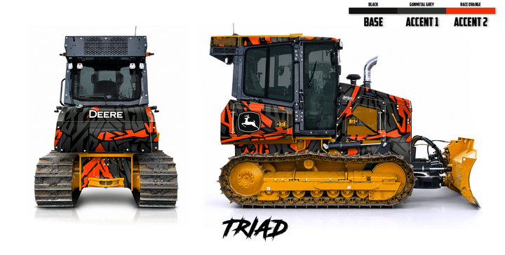 Deere 650P Wrap Kits Dirty Graphix