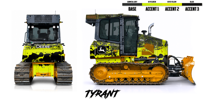 Deere 650P Wrap Kits Dirty Graphix