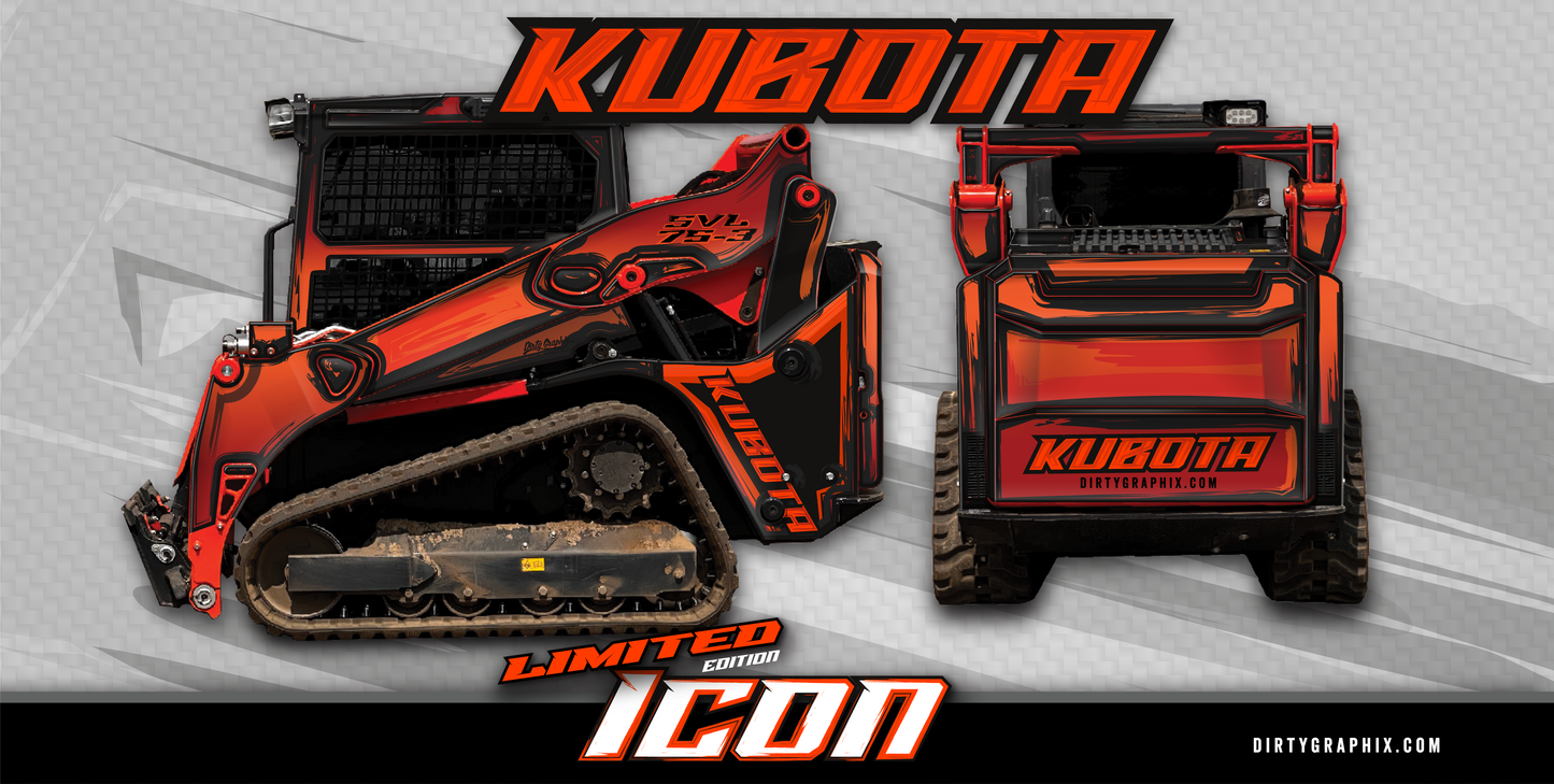 "Icon" ~ Kubota Skid/CTL Limited Edition Wrap Kits - Fall 2024