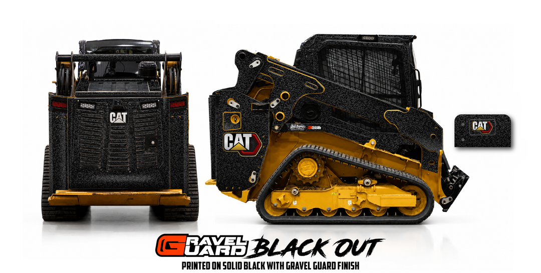 GRAVEL GUARD BLACKOUT - CAT Limited Edition Wrap Kits Dirty Graphix