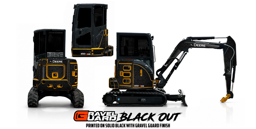 GRAVEL GUARD BLACKOUT - Deere Limited Edition Wrap Kits Dirty Graphix