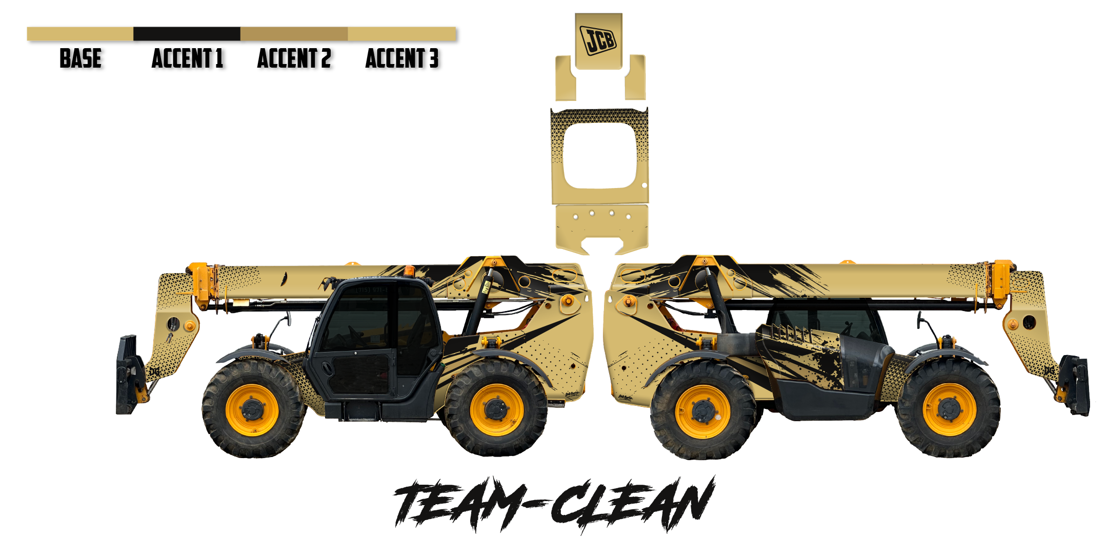 JCB 509-42 Telehandler Wrap Kits – Dirty Graphix