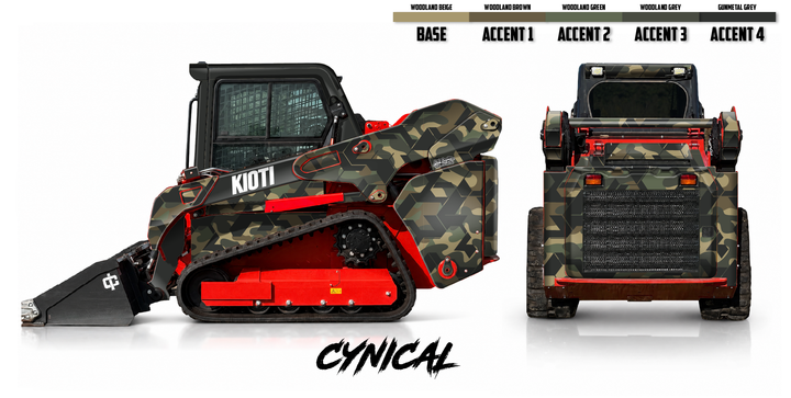 KIOTI TL750 Wrap Kits Dirty Graphix