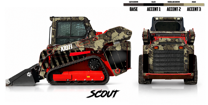 KIOTI TL750 Wrap Kits Dirty Graphix