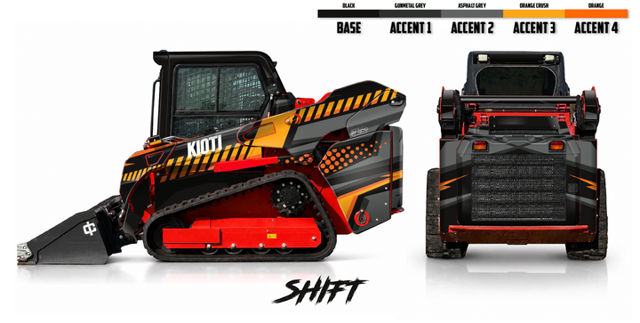 KIOTI TL750 Wrap Kits Dirty Graphix
