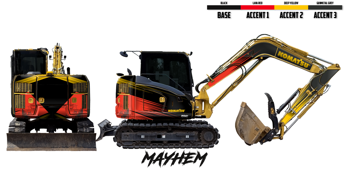 Komatsu PC88MR Wrap Kits