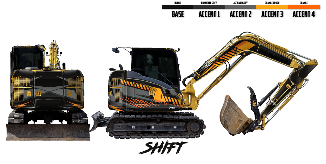 Komatsu PC88MR Wrap Kits