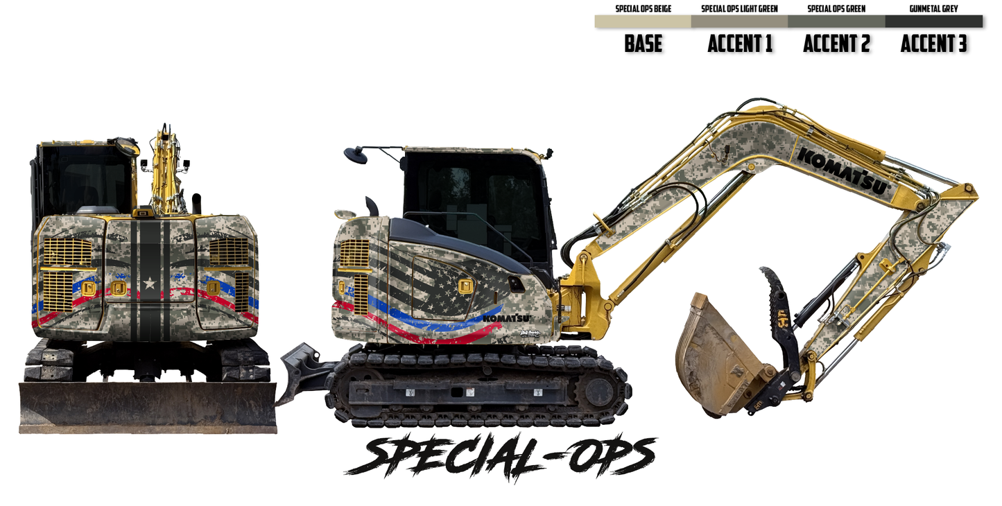 Komatsu PC88MR Wrap Kits