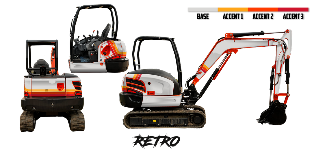 Kubota KX040-4 Wrap Kits – Dirty Graphix