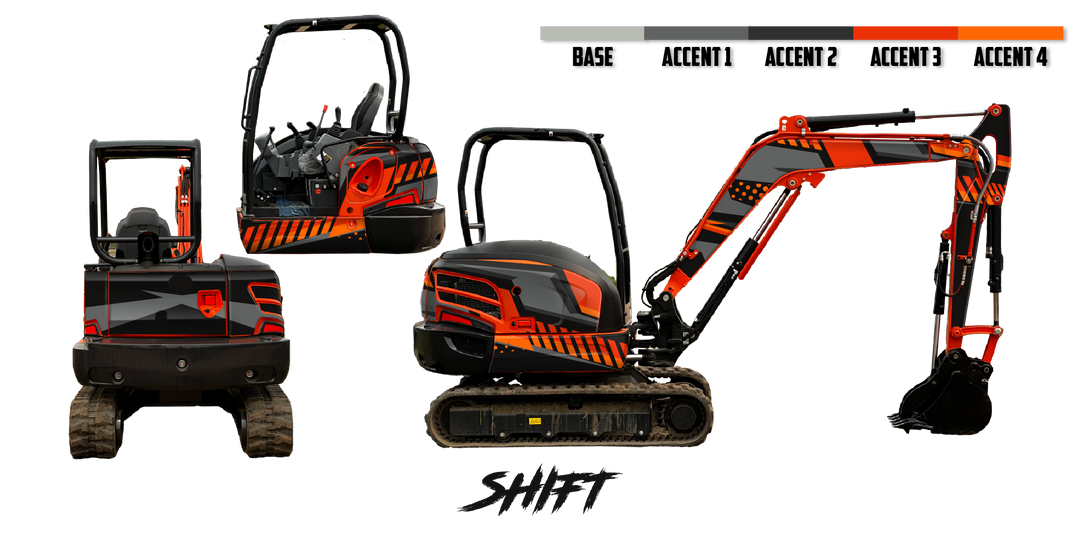 Kubota KX040-4 Wrap Kits – Dirty Graphix