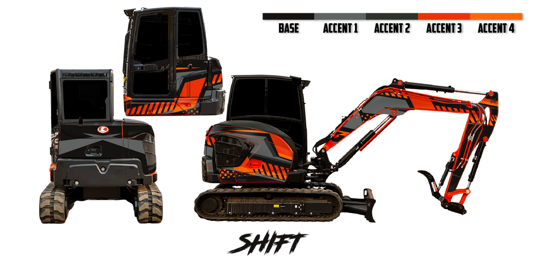 Kubota KX057-5 Wrap Kits – Dirty Graphix