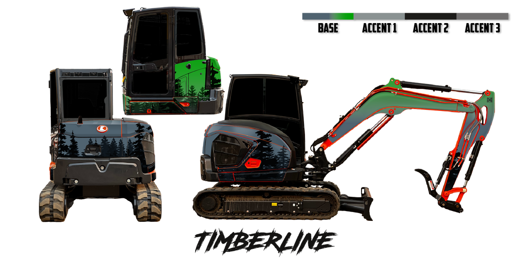 Kubota KX057-5 Wrap Kits – Dirty Graphix