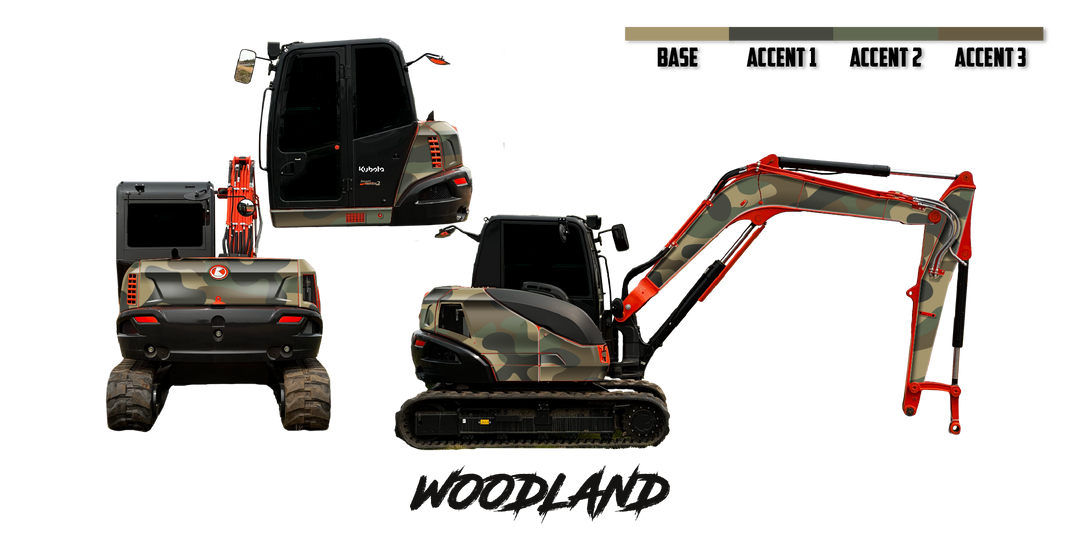 Kubota KX080-4 Wrap Kits – Dirty Graphix