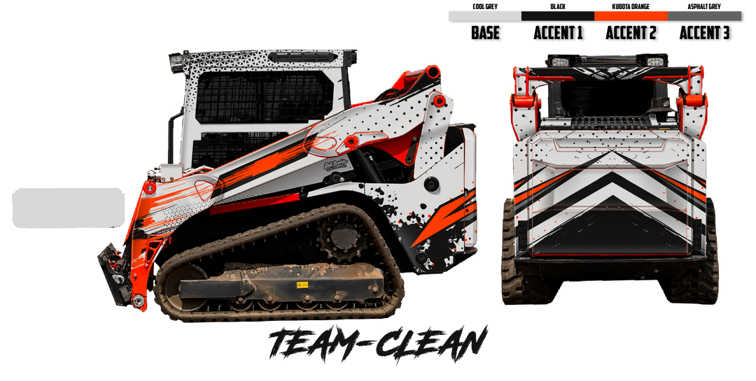 Kubota SVL75-3 Wrap Kit | Custom Vinyl Graphics – Dirty Graphix
