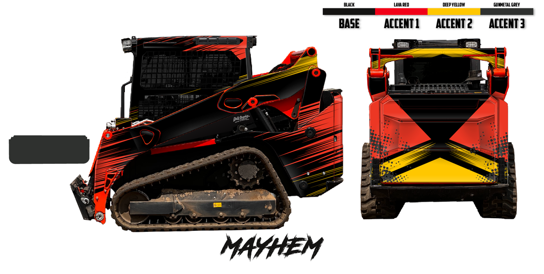 Kubota SVL75-3 Wrap Kit | Custom Vinyl Graphics – Dirty Graphix