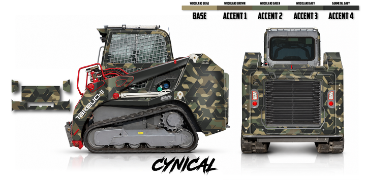 Takeuchi TL11R3 Wrap Kits Dirty Graphix