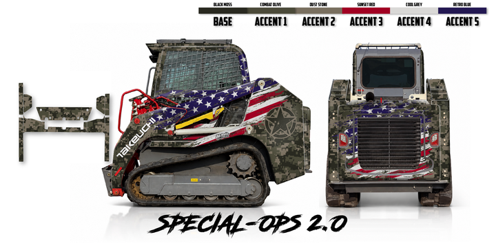 Takeuchi TL8R2 Wrap Kits Dirty Graphix