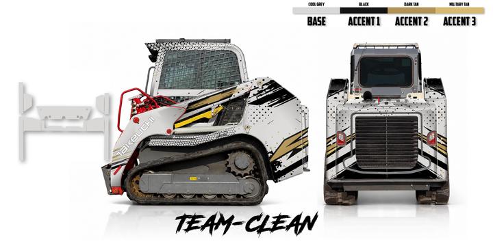 Takeuchi TL8R2 Wrap Kits Dirty Graphix