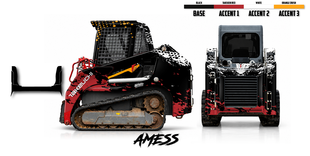 Takeuchi TL8 2015-19 Wrap Kit Dirty Graphix