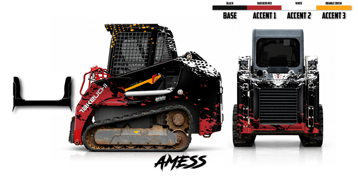 Takeuchi TL8 2015-19 Wrap Kit Dirty Graphix