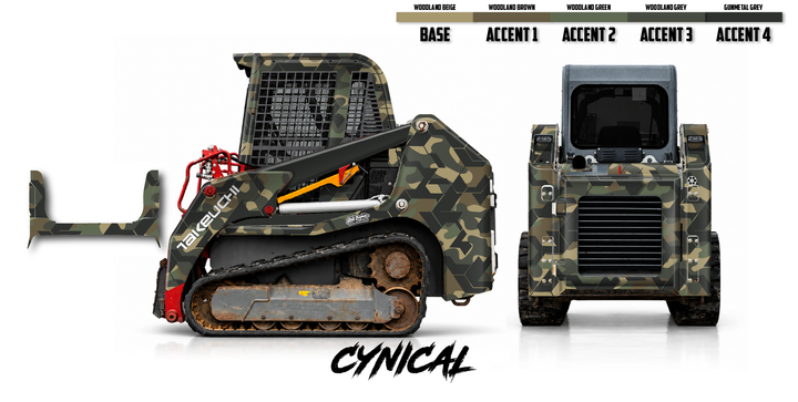 Takeuchi TL8 2015-19 Wrap Kit Dirty Graphix