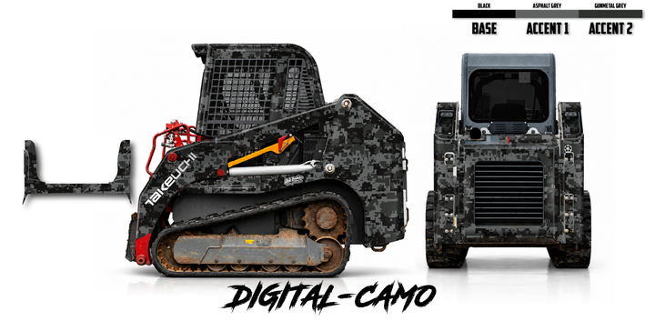 Takeuchi TL8 2015-19 Wrap Kit Dirty Graphix