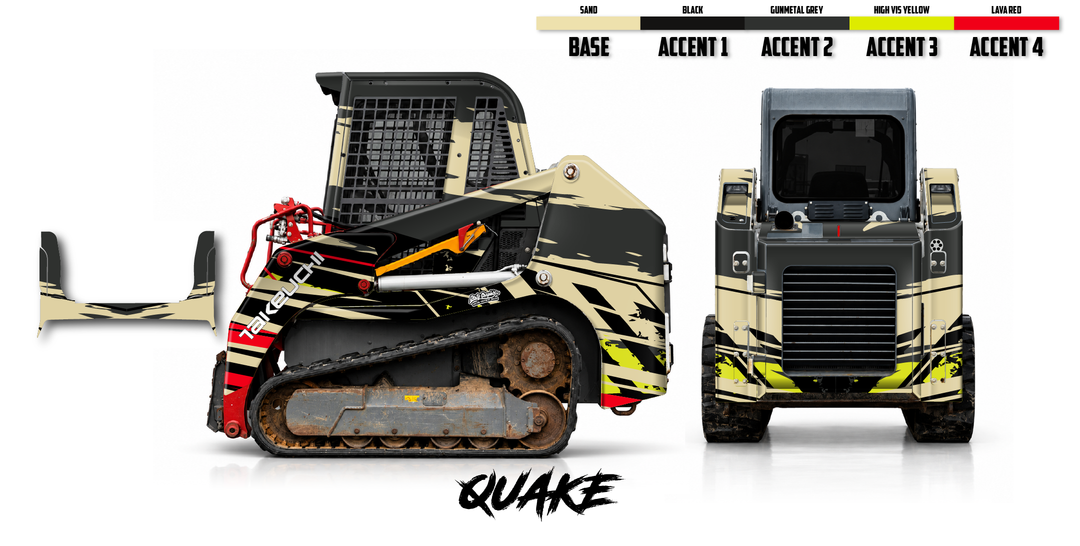 Takeuchi TL8 2015-19 Wrap Kit Dirty Graphix