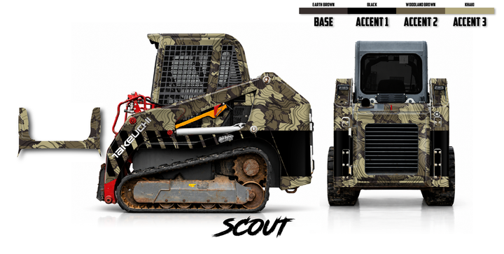 Takeuchi TL8 2015-19 Wrap Kit Dirty Graphix