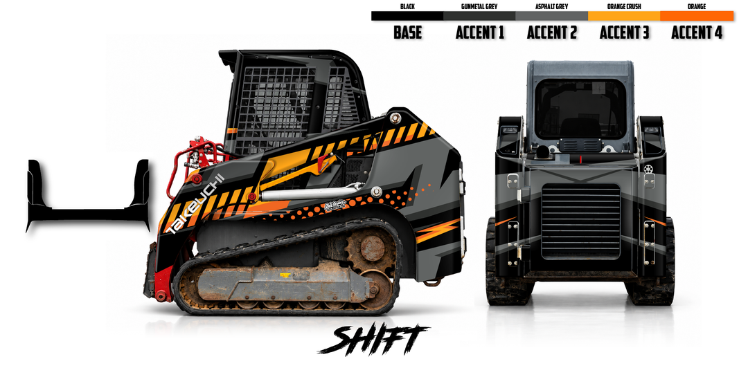 Takeuchi TL8 2015-19 Wrap Kit Dirty Graphix