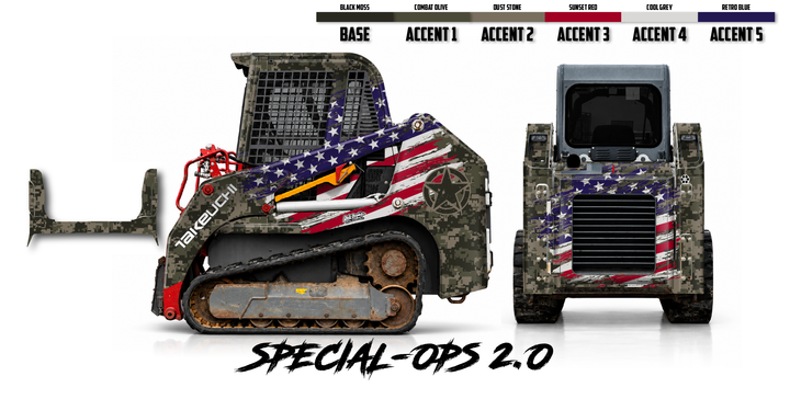 Takeuchi TL8 2015-19 Wrap Kit Dirty Graphix