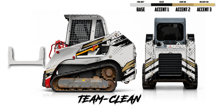 Takeuchi TL8 2015-19 Wrap Kit Dirty Graphix