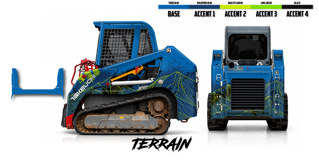 Takeuchi TL8 2015-19 Wrap Kit Dirty Graphix
