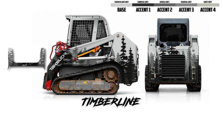 Takeuchi TL8 2015-19 Wrap Kit Dirty Graphix