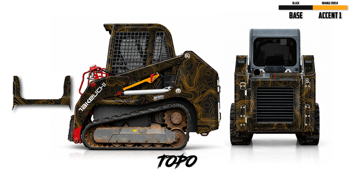 Takeuchi TL8 2015-19 Wrap Kit Dirty Graphix